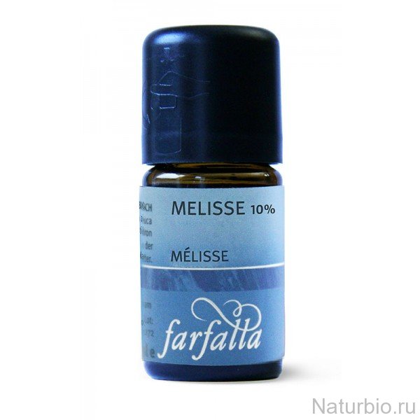 Мелисса 10% био эфирное масло, 5 мл Farfalla