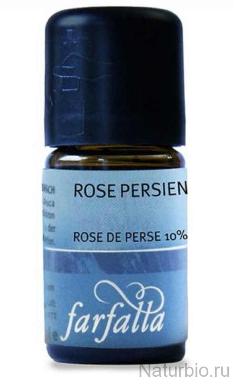 Роза персидская био 10%, 5 мл эфирное масло Farfalla